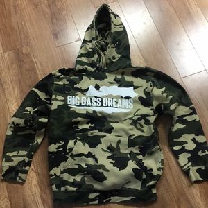 Big bass dreams camo hoodie